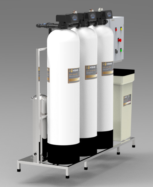 Lắp đặt hệ thống lọc tổng làm mềm 3 cột xử lý nước sinh hoạt ô nhiễm