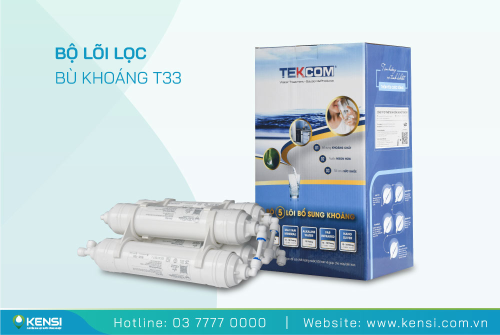 Bộ lõi lọc bù khoáng T33 Kensi