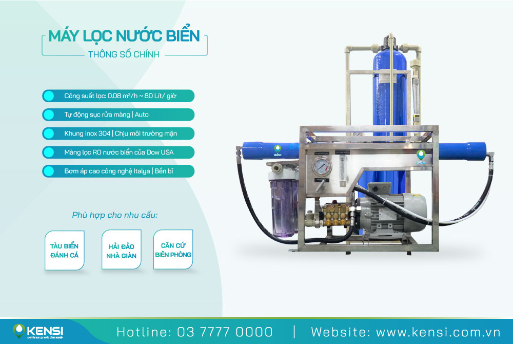 Hệ thống máy lọc nước biển