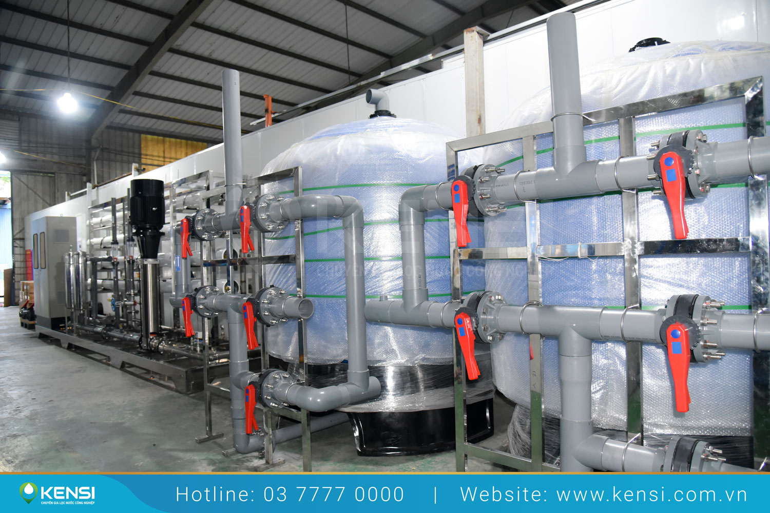 Lắp đặt hệ thống lọc nước RO công nghiệp cho nhà máy hóa chất Đức Giang
