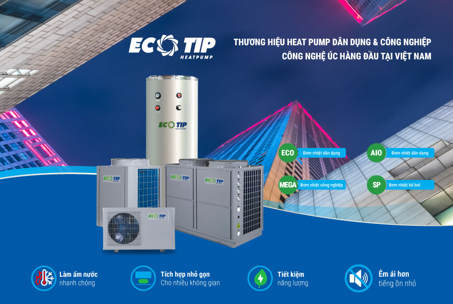 Máy bơm nhiệt Heat Pump công nghiệp