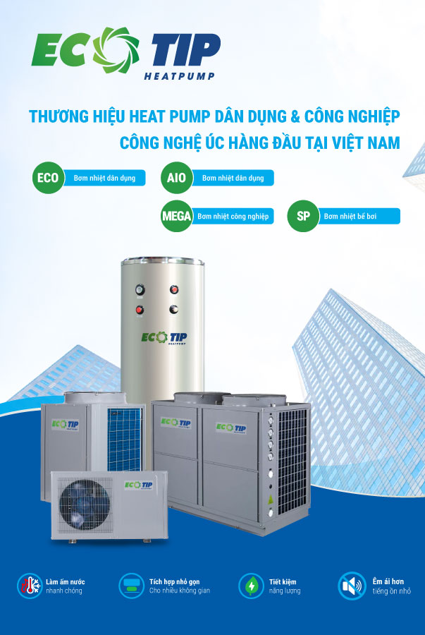 Tekcom cung cấp hệ thống bơm nhiệt chính hãng, giá tốt