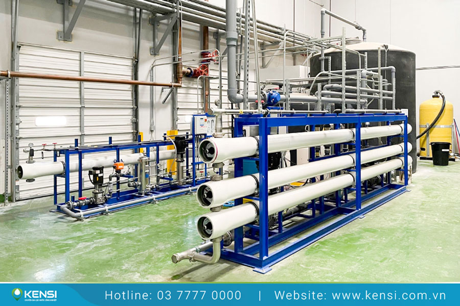 Hệ thống nước RO công nghiệp sử dụng cho các nhà máy sản xuất