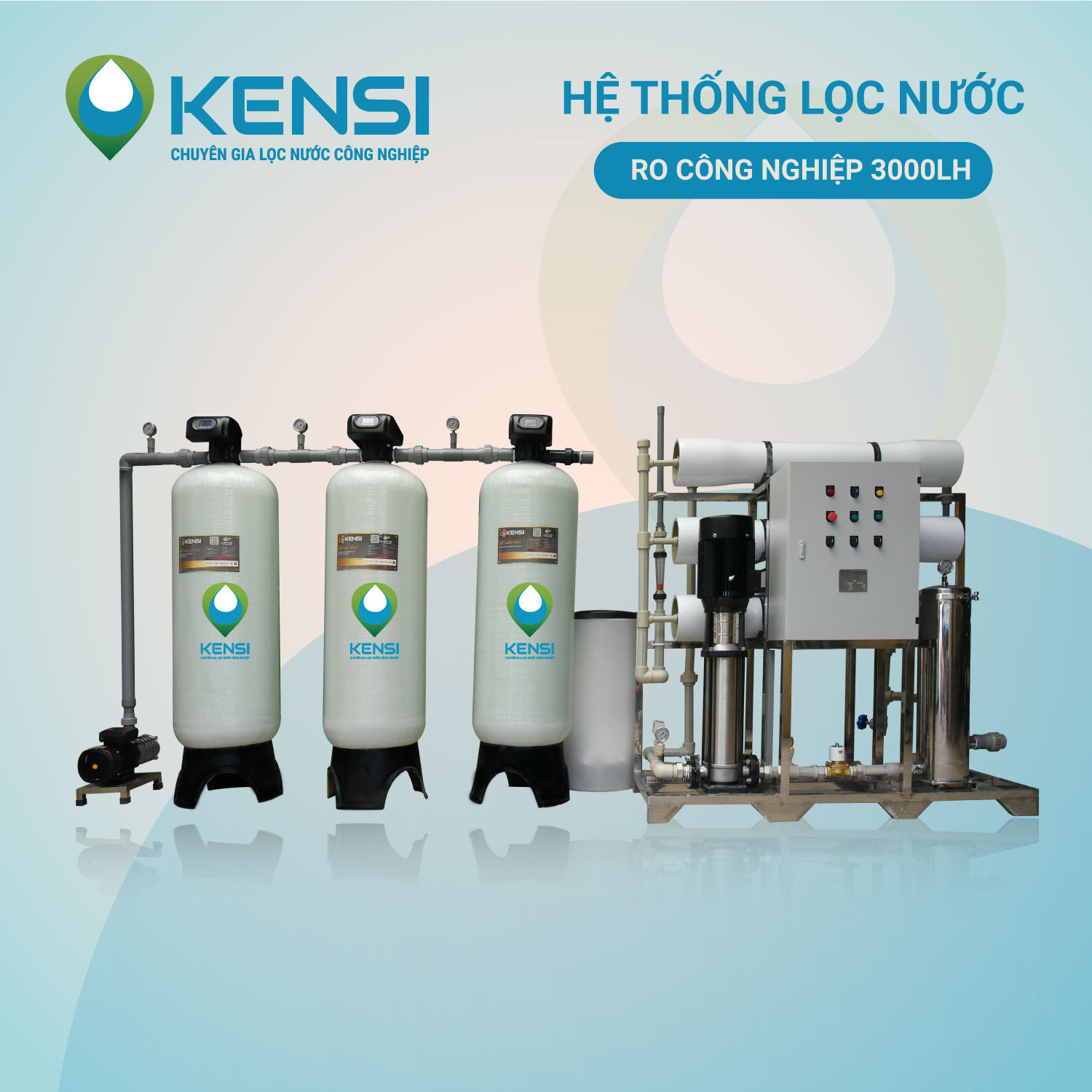 Máy lọc nước công nghệ RO công suất 500L/H
