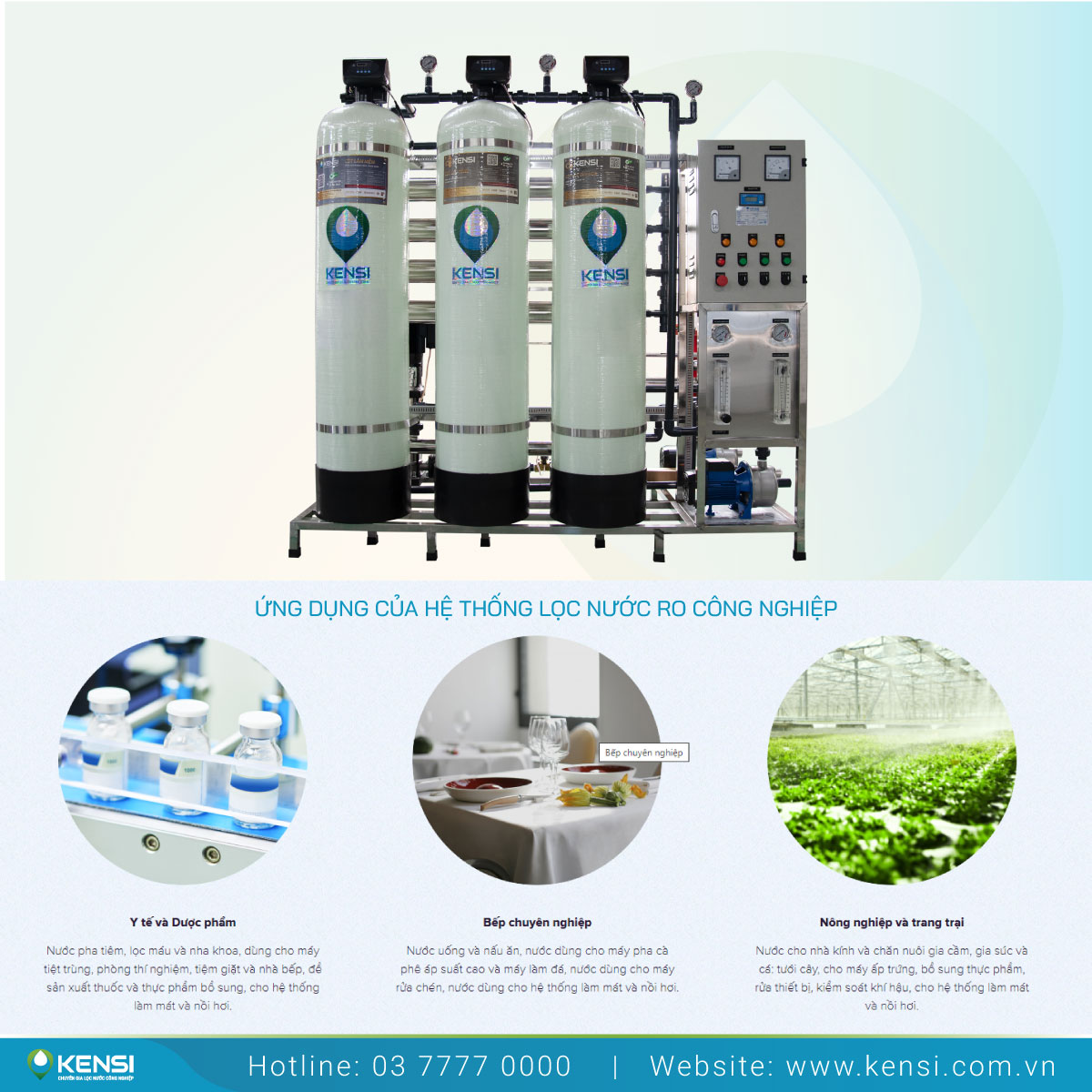 Hệ thống lọc nước công nghiệp công nghệ RO