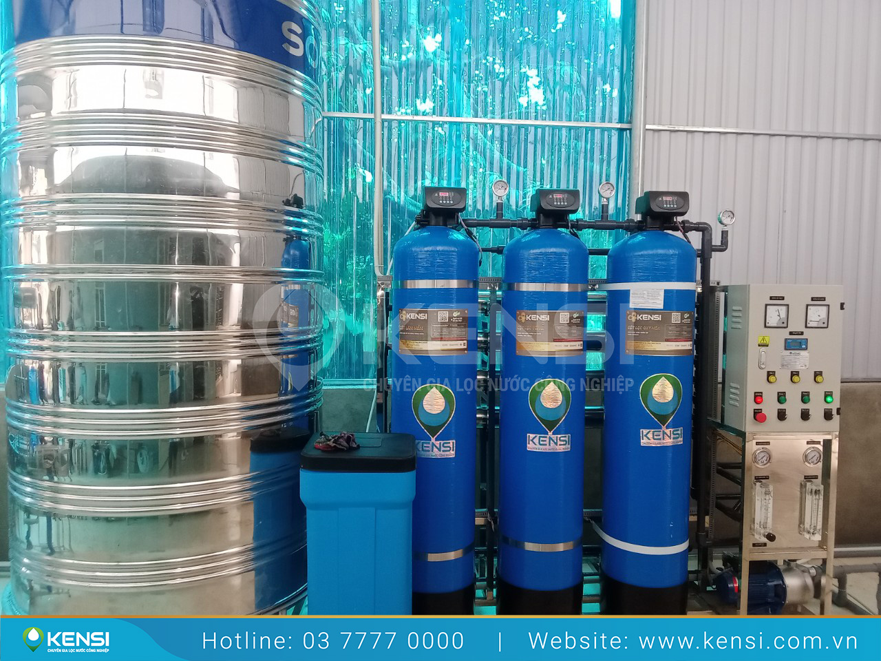 Hệ thống lọc nước công nghiệp RO 1000L/h