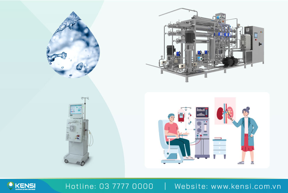 Nước siêu tinh khiết cho chạy thận