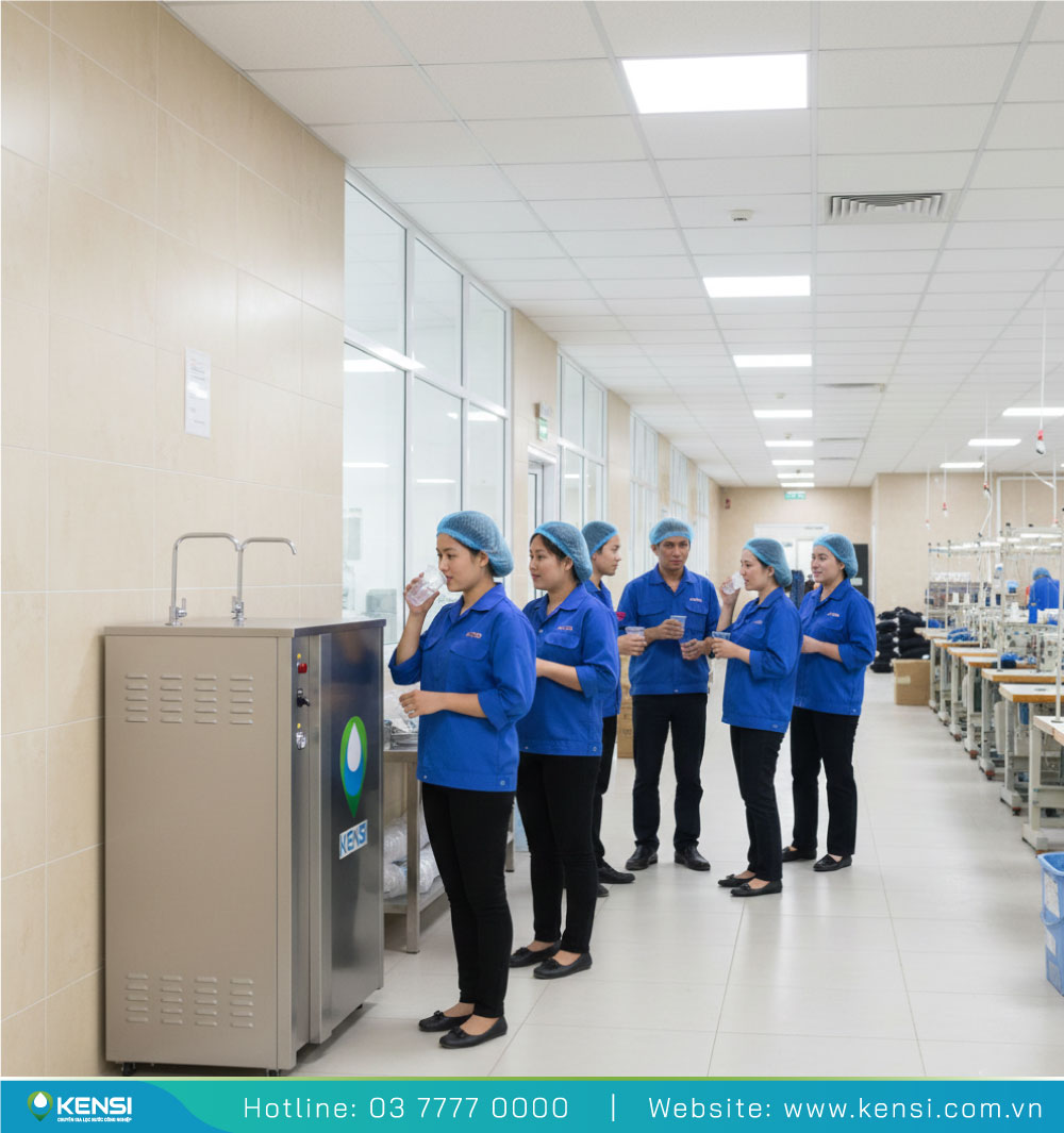 Máy lọc nước công suất 50 l/h dùng cho nhà xưởng