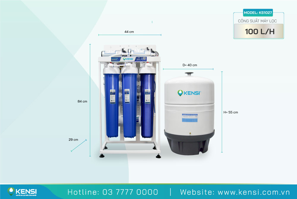 Máy lọc nước bán công nghiệp công suất 100LH