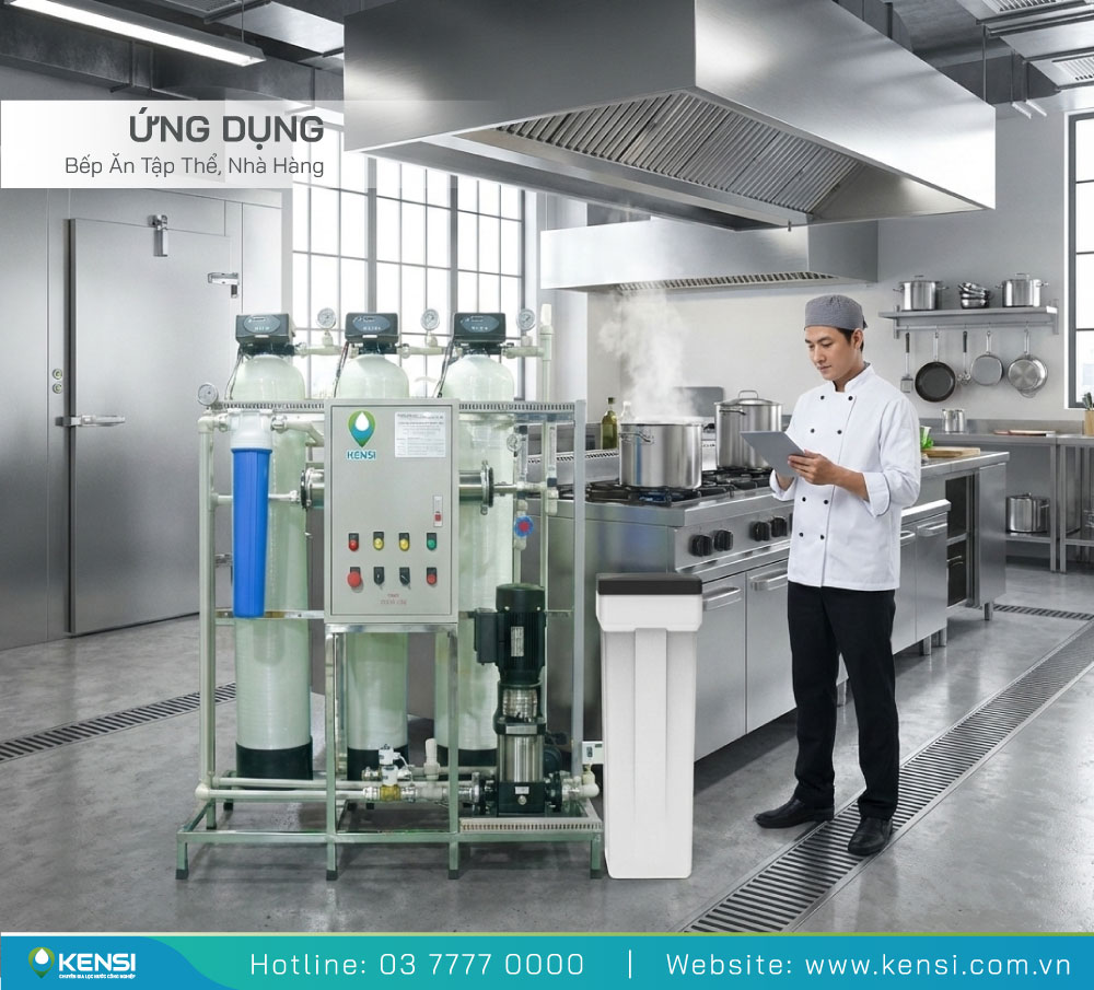 ứng dụng hệ thống lọc nước RO công nghiệp 150 lít/giờ