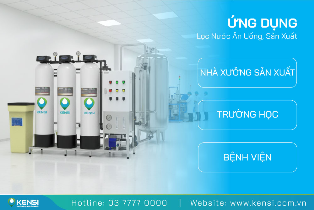 Ứng dụng của hệ thống lọc nước công nghiệp