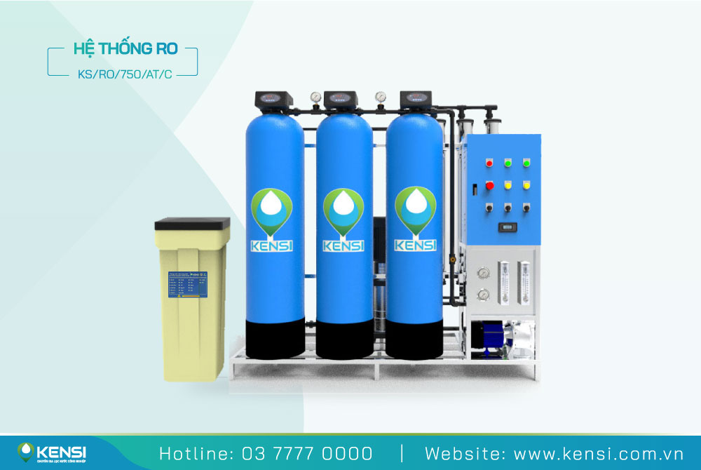 Hệ thống máy lọc nước RO công nghiệp công suất 750 Lít/giờ
