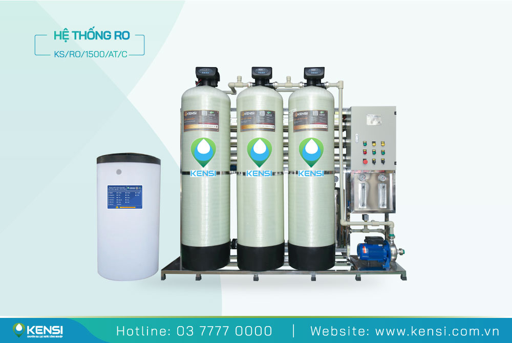 Hệ thống máy lọc nước RO công nghiệp công suất 1500 Lít/giờ