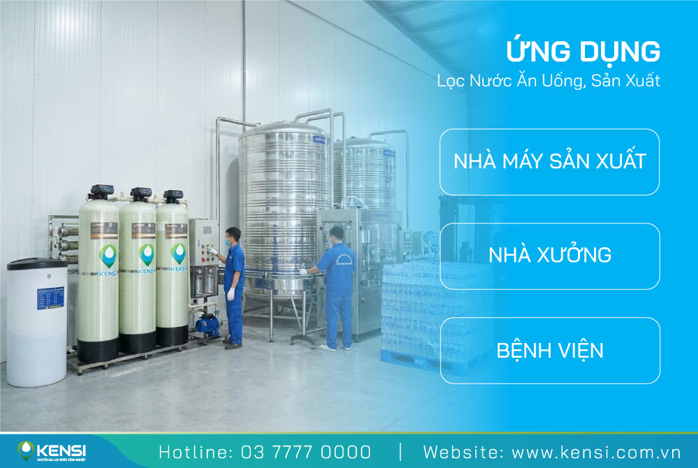 Ứng dụng hệ thống RO công nghiệp công suất 1500 Lít/Giờ