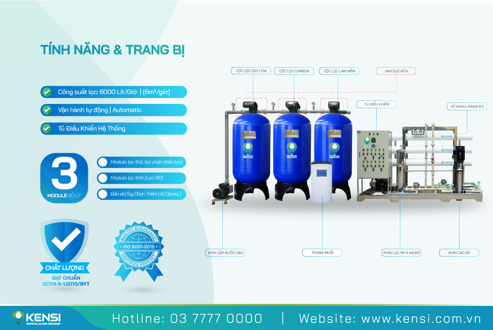 Cấu tạo của 1 hệ thống RO công nghiệp