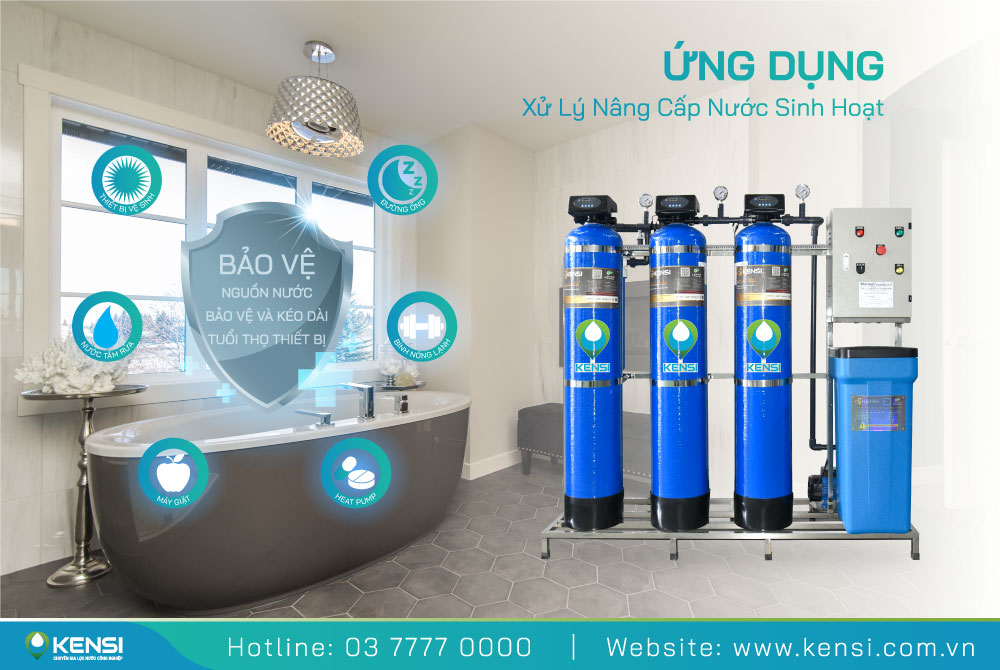 Ứng dụng của hệ thống lọc tổng sinh hoạt cho gia đình