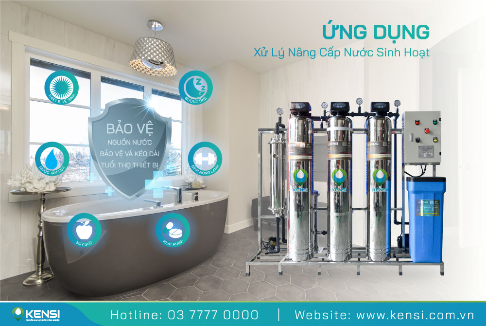 Ứng dụng thiết thực của hệ thống lọc nước tổng sinh hoạt cho gia đình