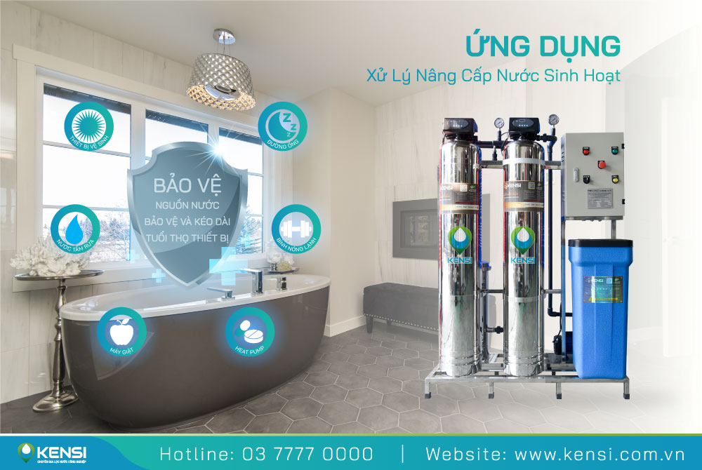 Hệ thống lọc nước tổng sinh hoạt ứng dụng cho gia đình