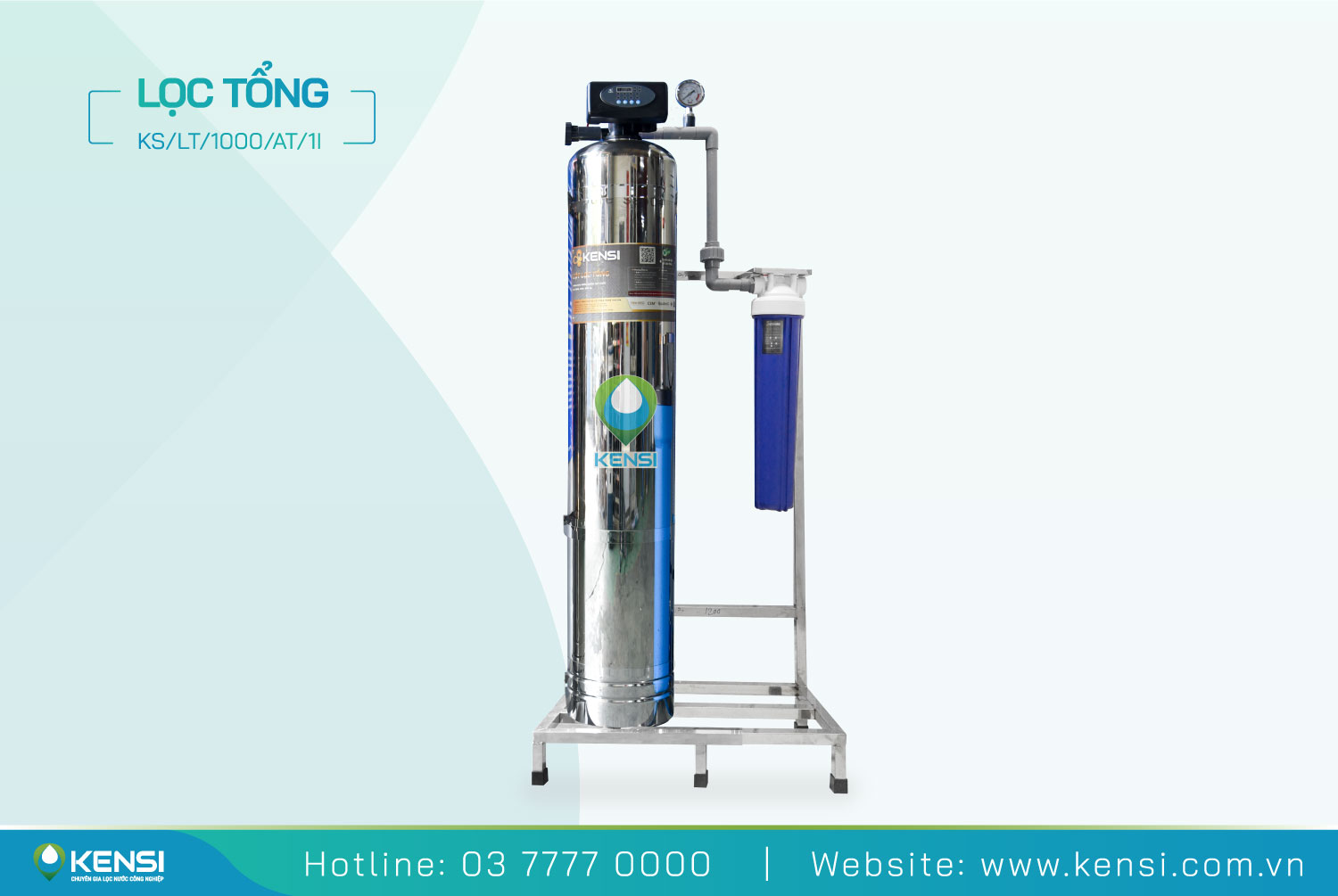 Hệ thống lọc tổng 1 cột inox