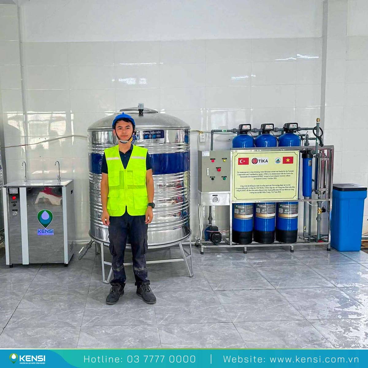 Tekcom tiến hành lắp đặt máy lọc nước cho trường học