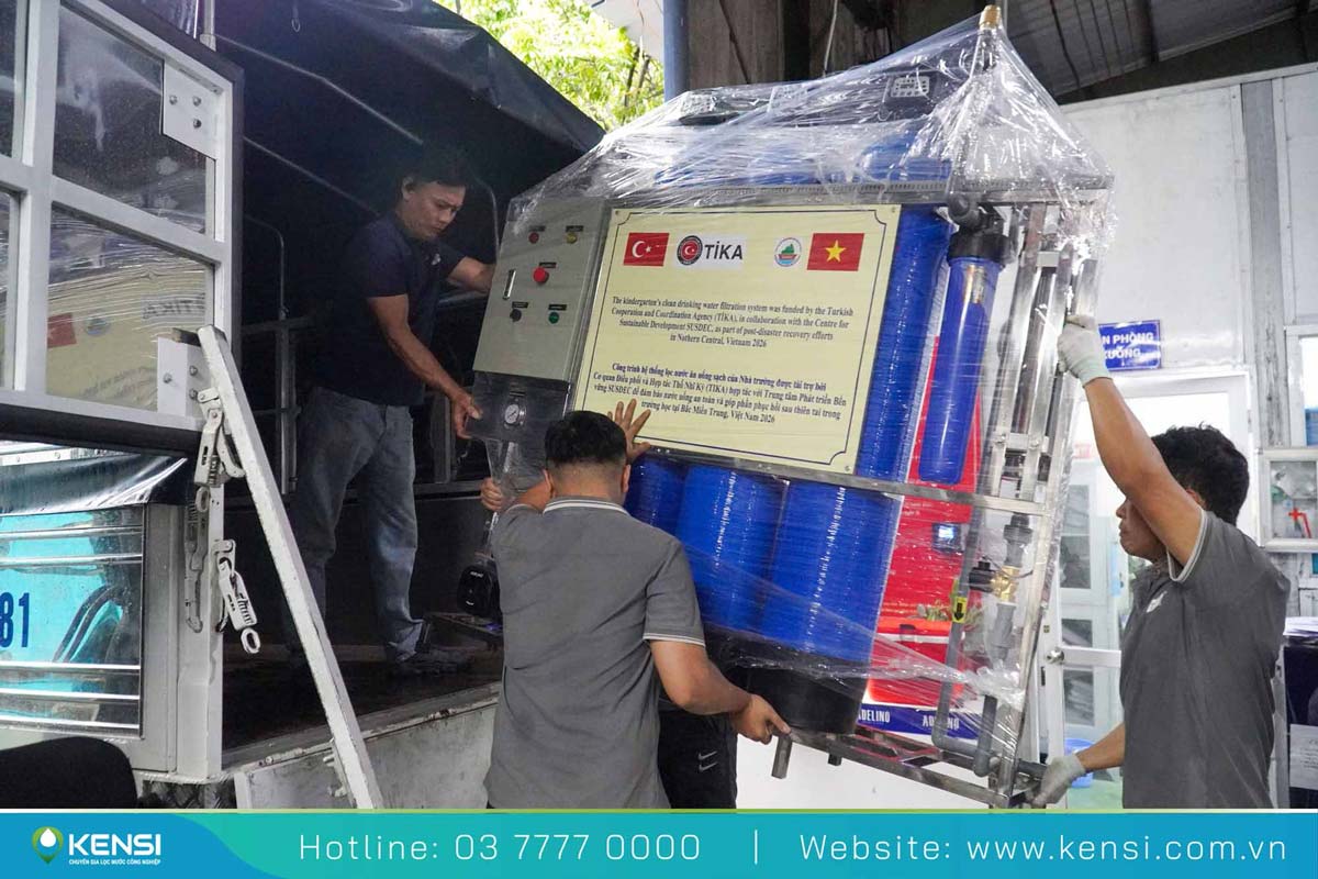 Một số hình ảnh khác của dự án lắp hệ thống lọc nước cho trường học