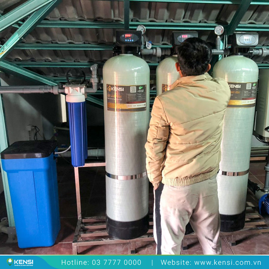 Hệ thống lọc tổng sinh hoạt 2000L/h được thiết kế và lắp đặt 