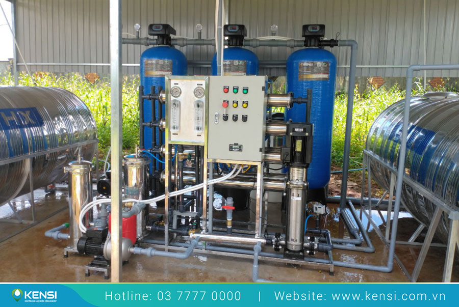 Hệ thống máy lọc nước RO 2000L/h được lắp đặt cho bệnh viện tại Gia Lai