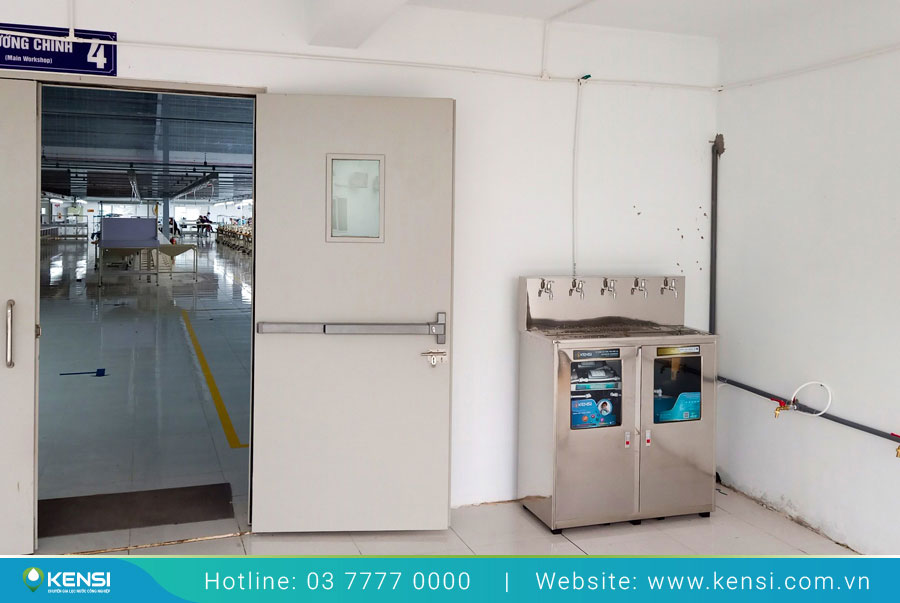 Hệ thống lọc nước uống cho nhà xưởng được thiết kế và lắp đặt tại những vị trí thích hợp