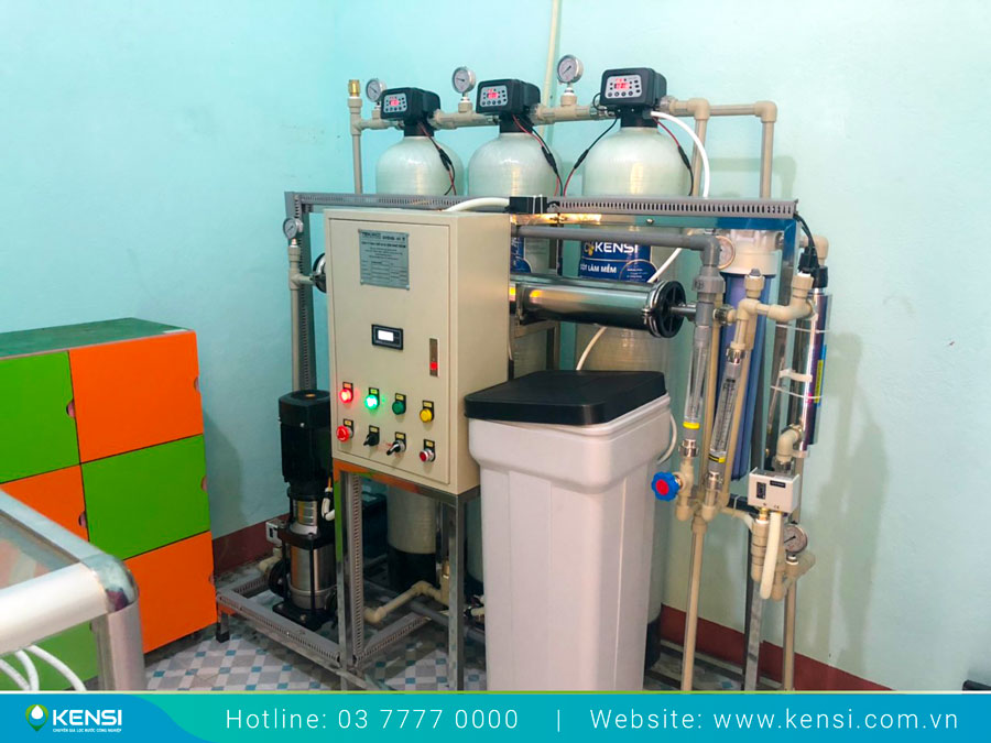 Hệ thống lọc nước công nghiệp RO được thiết kế vào lắp đặt cho trường mẫu giáo tại Phú Thiện 