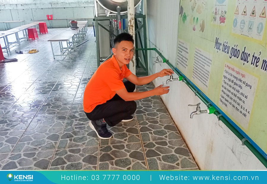 Hệ thống lọc nước công nghiệp RO giúp đáp ứng nhu cầu nước sạch cho trường học Đắk Pơ, Gia Lai