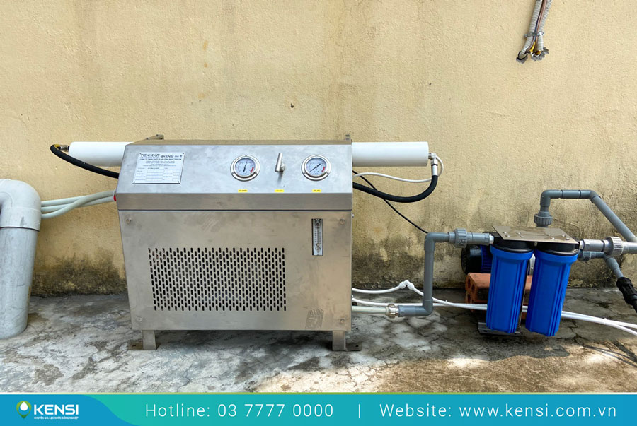 Máy lọc nước biển lắp đặt tại Đồn biên phòng trên Đảo Long Châu
