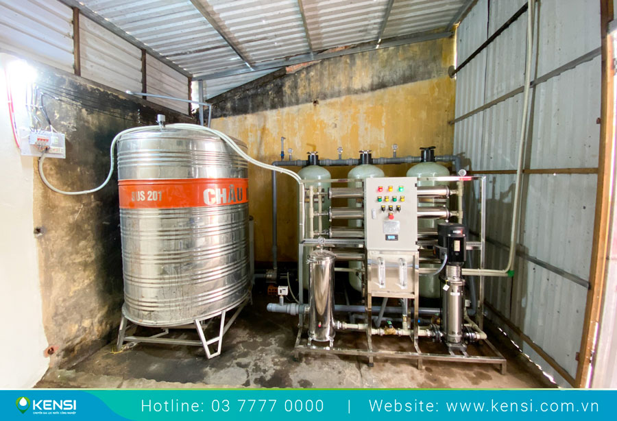 Hệ thống lọc nước RO công nghiệp 2m3/h lắp đặt tại Bệnh viện 331