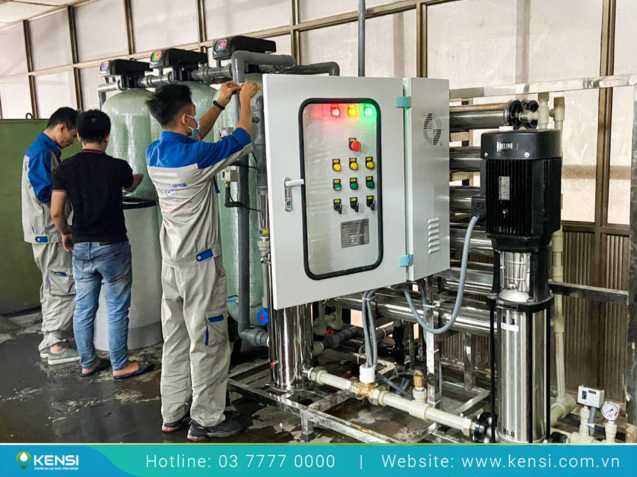 Hệ thống lọc nước công nghiệp RO 3000L/h được thiết kế và lắp đặt tại nhà máy Tung Yang