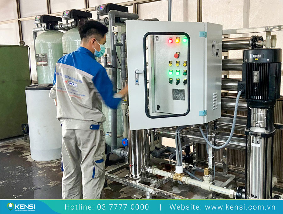 Kiểm tra hệ thống lọc nước công nghiệp RO trước khi bàn giao cho doanh nghiệp