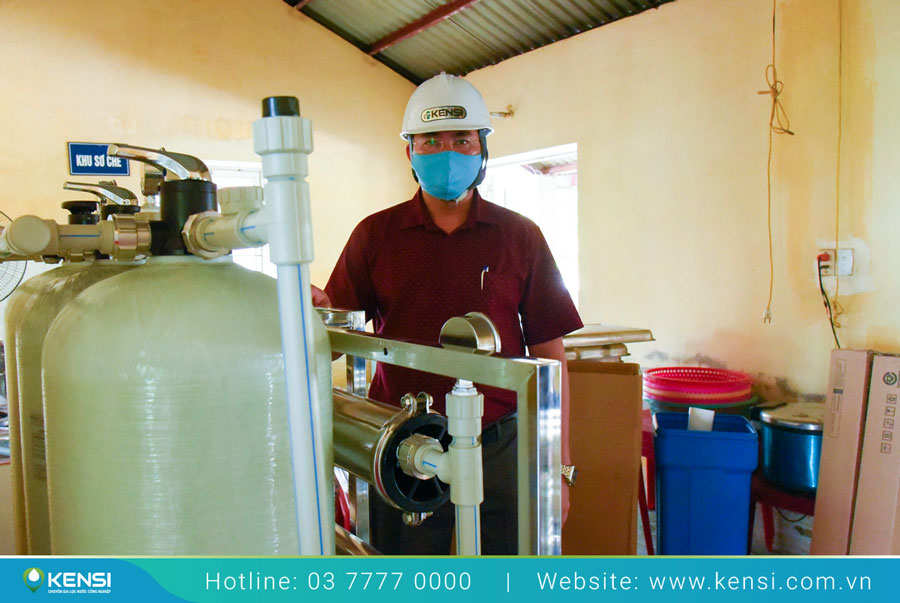 Tekcom thực hiện trọn gói quy trình lắp ráp, thi công, vận hành hệ thống lọc nước