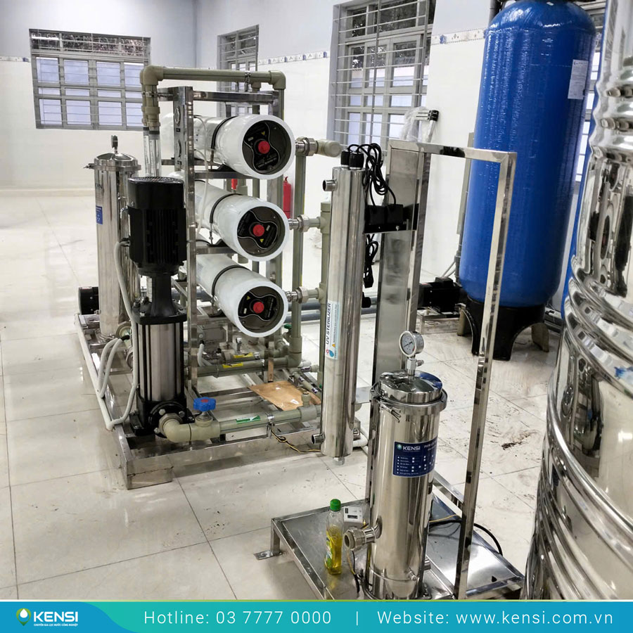 Máy lọc nước công nghiệp RO 4m3/h lắp tại trung tâm cai nghiện Khánh Hòa