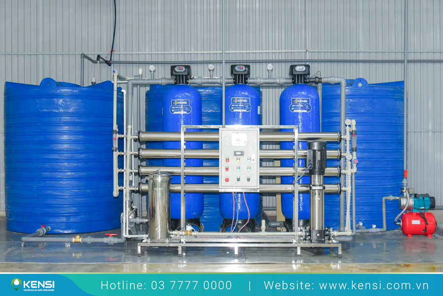 Máy lọc nước công nghiệp RO 2m3/h cho nhà máy xi mạ