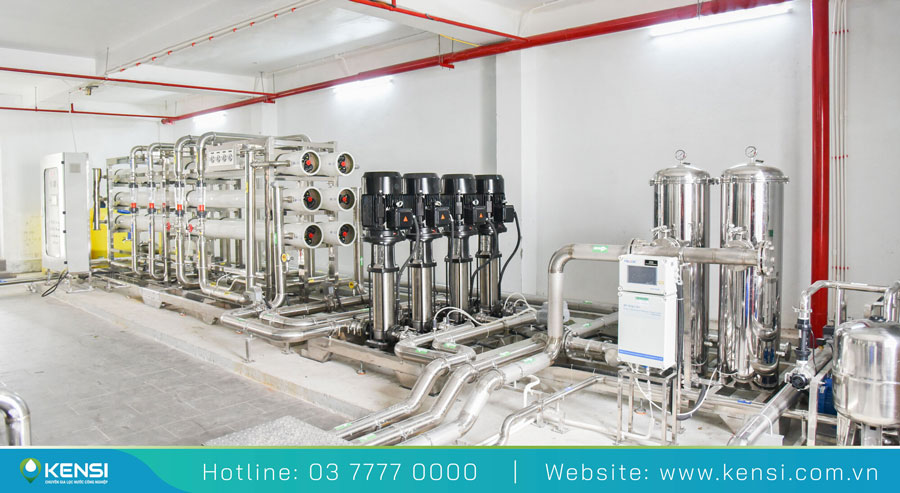 Hệ thống lọc nước công nghiệp RO 57m3 được triển khai lắp cho bệnh viện Quốc tế Hạnh Phúc