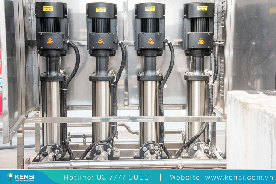 Hệ thống bơm cao áp ở máy lọc nước