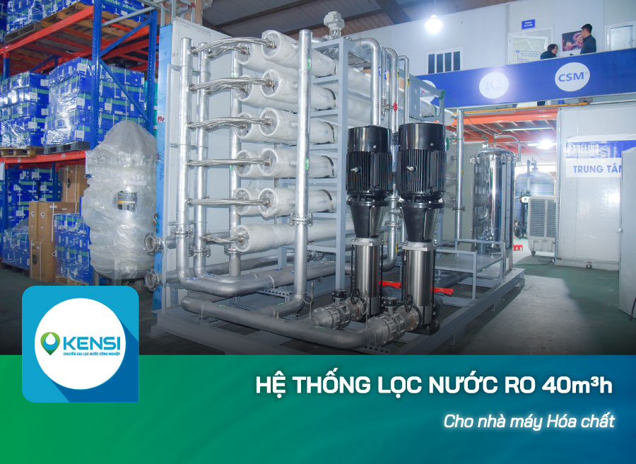 Hệ thống lọc nước công nghiệp RO cho nguồn nước đáp ứng quy trình sản xuất và pha trộn háo chất