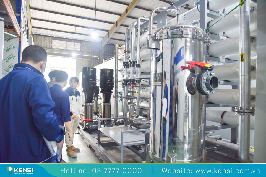 Hệ thống lọc nước công nghiệp RO 40m3/h được hoàn thiện và tiến hàn bàn giao
