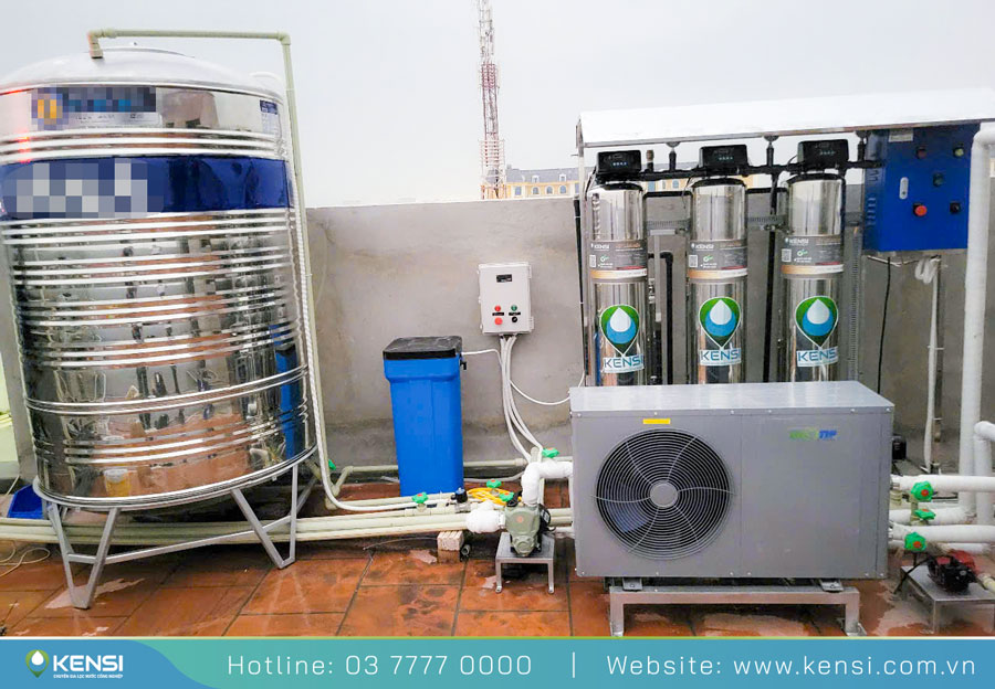 Hệ thống lọc tổng và máy nước nóng trung tâm cho gia đình ở Bắc Giang