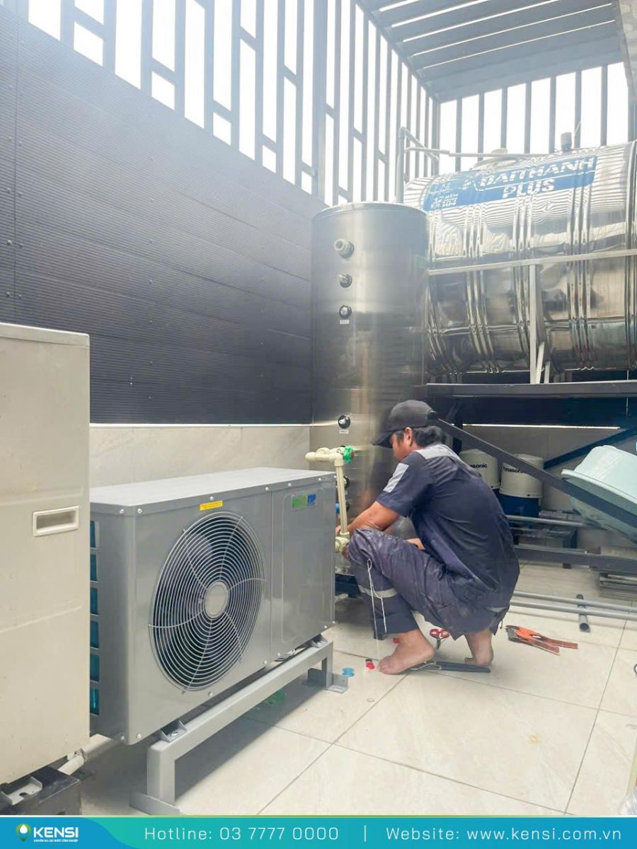 Máy bơm nhiệt tạo nước nóng ổn định, an toàn và tiết kiệm