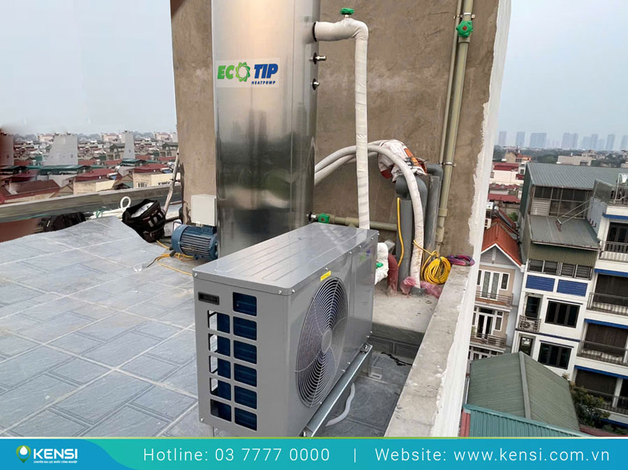 Máy bơm nhiệt Heat Pump Ecotip cho nguồn nước nóng ổn định, an toàn, và tối ưu