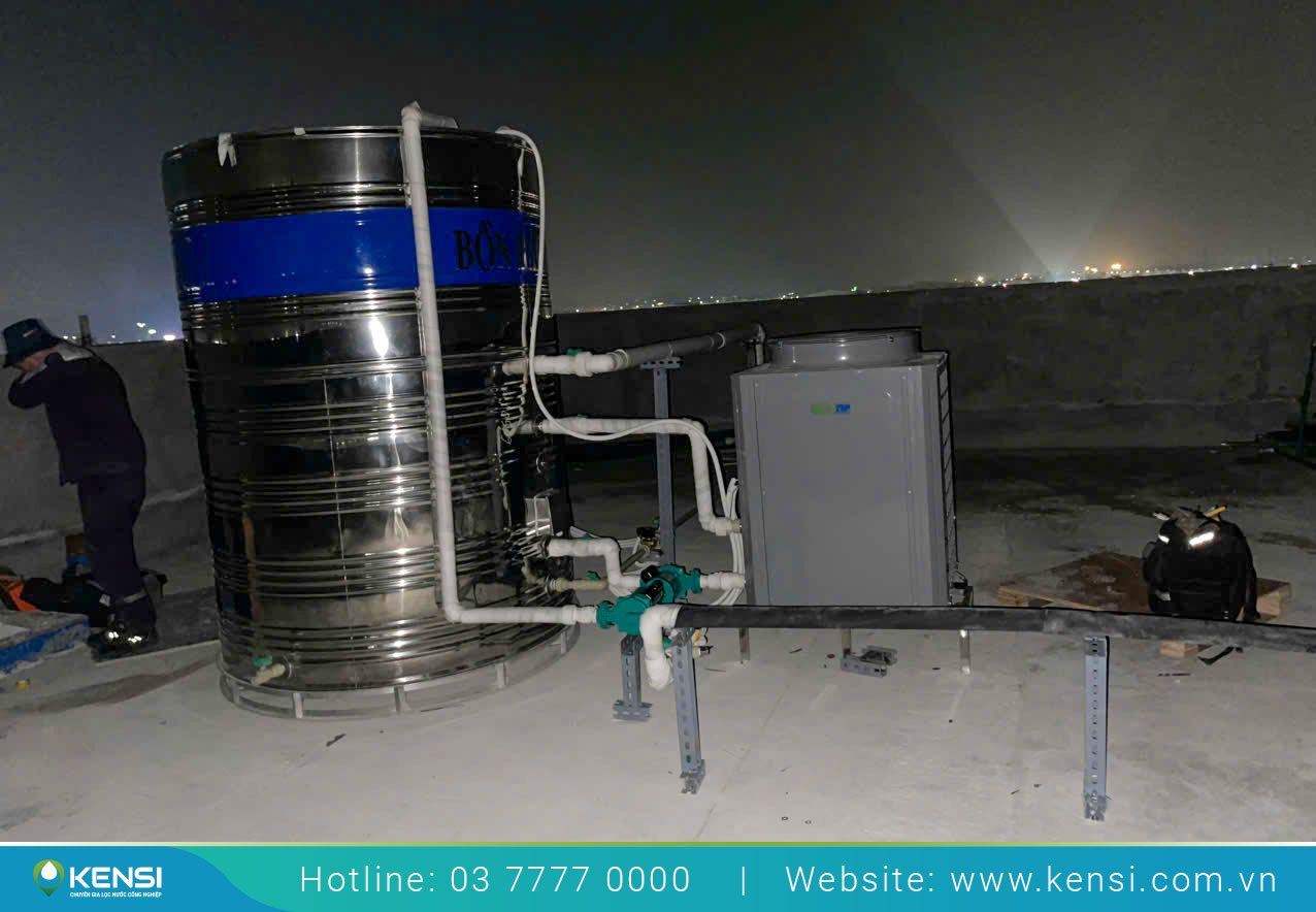 Máy bơm nhiệt Heat Pump Mega 5 được triển khai lắp đặt cho nhà máy Chuang Xing
