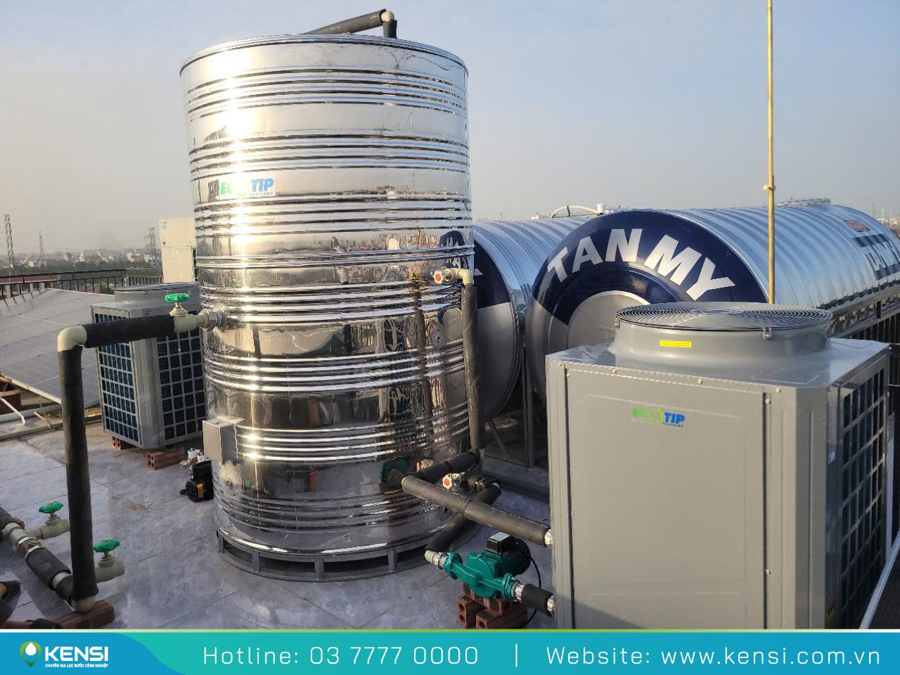Tekcom cung cấp hệ thống máy nước nóng bơm nhiệt chất lượng