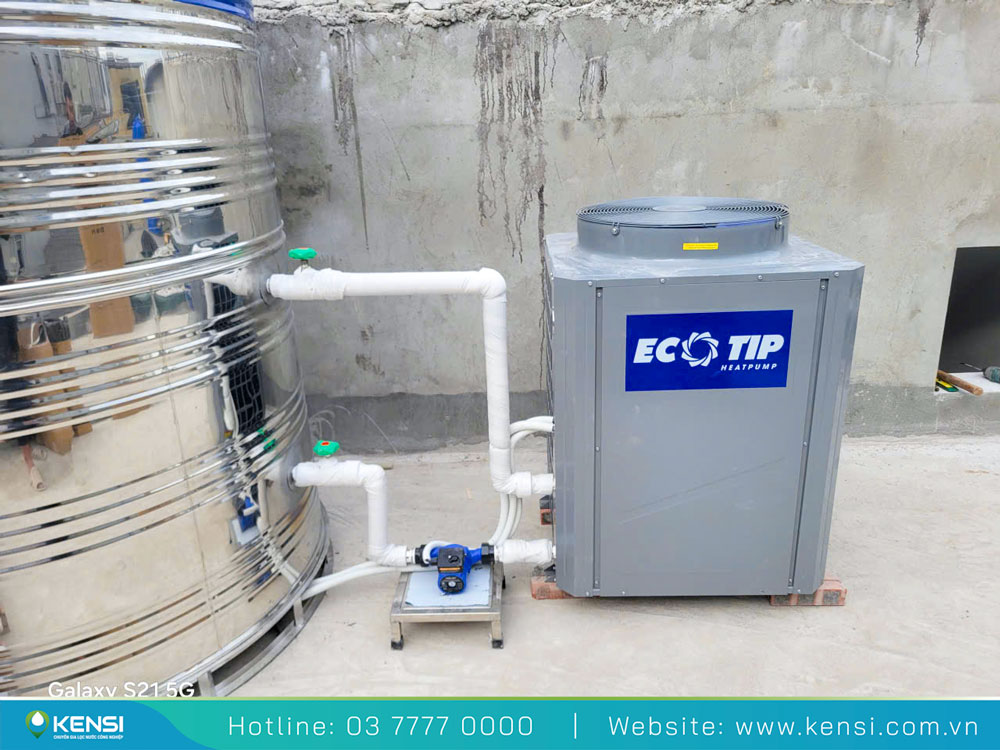 Dự án lắp đặt máy bơm nhiệt Heat Pump công nghiệp tại KĐT An Khánh