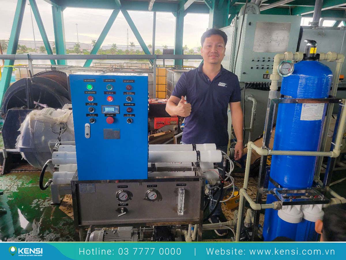 Hệ thống lọc nước biển 500L/h cho tàu trải cáp điện