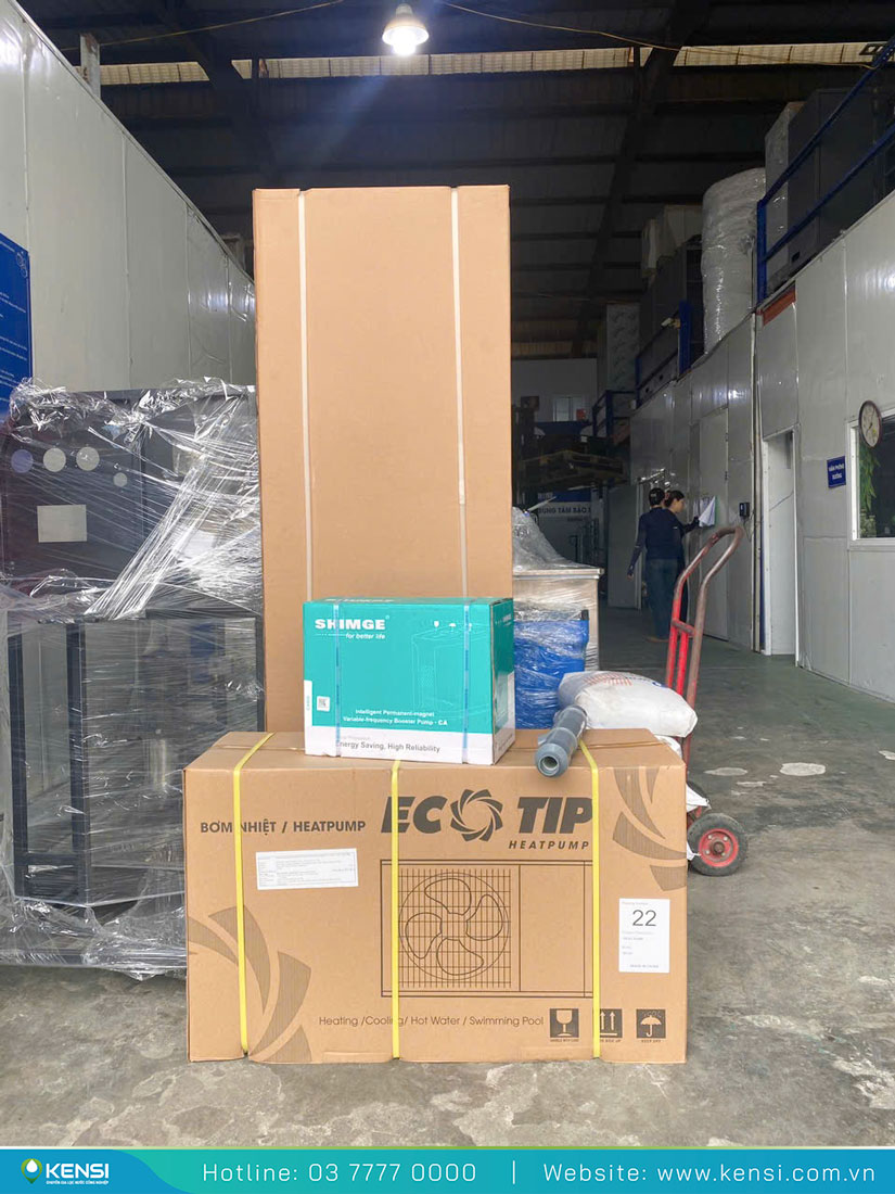 Bơm nhiệt Heat Pump cho dự án lắp đặt tại lâu đài ở Phúc Thọ, Hà Nội