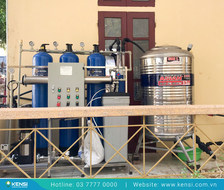 Máy lọc nước công nghiệp 250L/h ứng dụng công nghệ RO cho công an tỉnh Sơn La